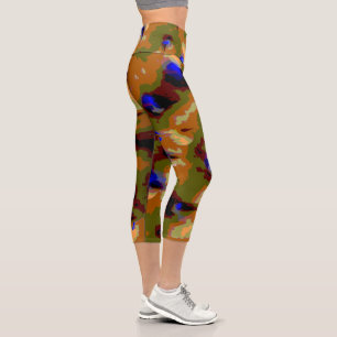 Stand-out Camouflage Capri Leggings
