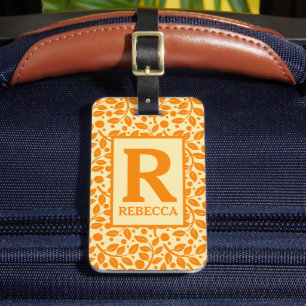 Stand Out Travelling with Our Personalised Leaf Luggage Tag
