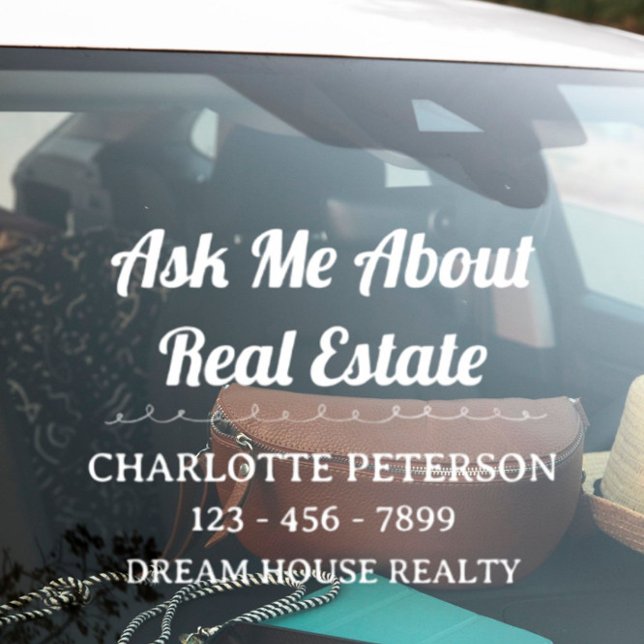 Stand Out with a Professional Realtor Car Decal  (Drive Brand to Success With Realtor Car Decal)