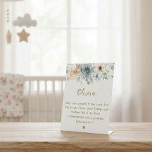 Stand Plaque with Bible Verse Ephesians 6:1-3 