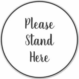 Stand Six Feet Apart Covid 19 Large Floor Circle S