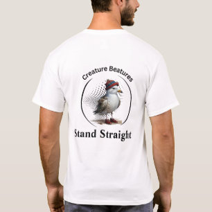 Stand straight seagull in scottish tartan disguise T-Shirt