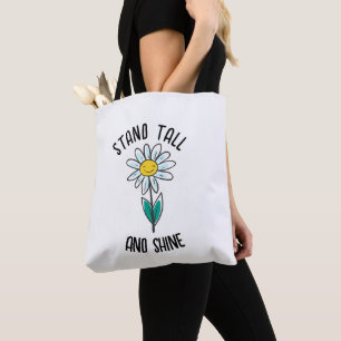 STAND TALL AND SHINE DAISY TOTE BAG