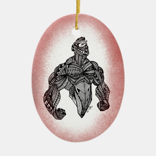 Stand tall ceramic tree decoration (Front)