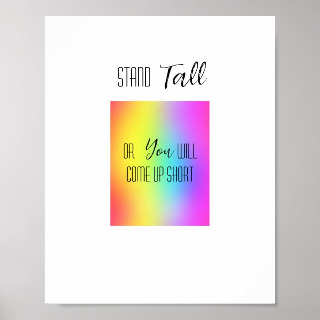 Stand Tall Downloadable Poster (Front)