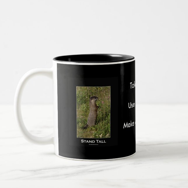 Stand Tall Marmot Mug (Left)