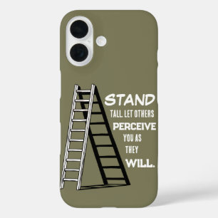 Stand Tall Stoic Quote iPhone iPad Case