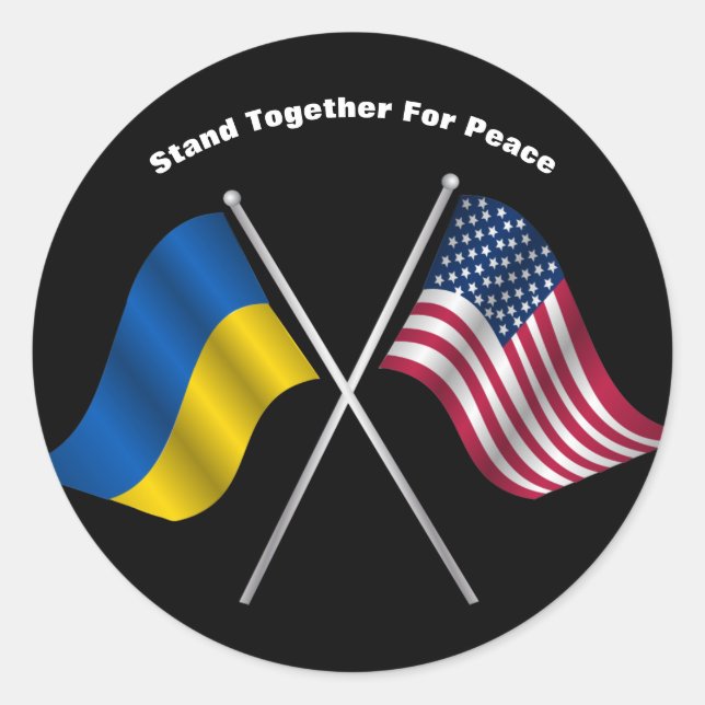 Stand Together For Peace  Classic Round Sticker (Front)