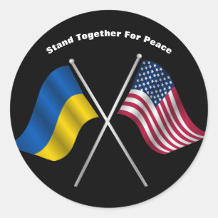 Stand Together For Peace  Classic Round Sticker