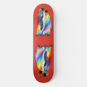 Stand Together Proudly Pride Penguins Skateboard