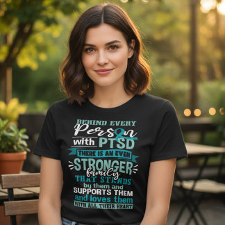 Stand together with someone living with PTSD throu Tri-Blend Shirt