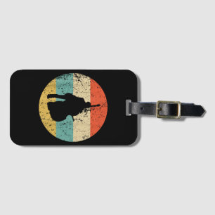 Stand Up Bass Shirt - Vintage Retro Music Luggage Tag