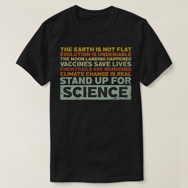 Stand Up For Science T-Shirt (Design Front)