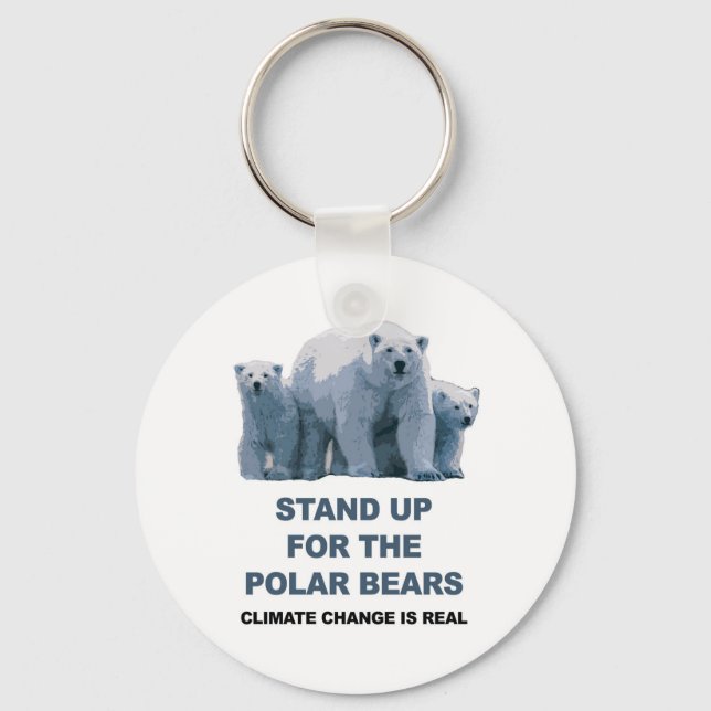 Stand Up for the Polar Bears Key Ring (Front)
