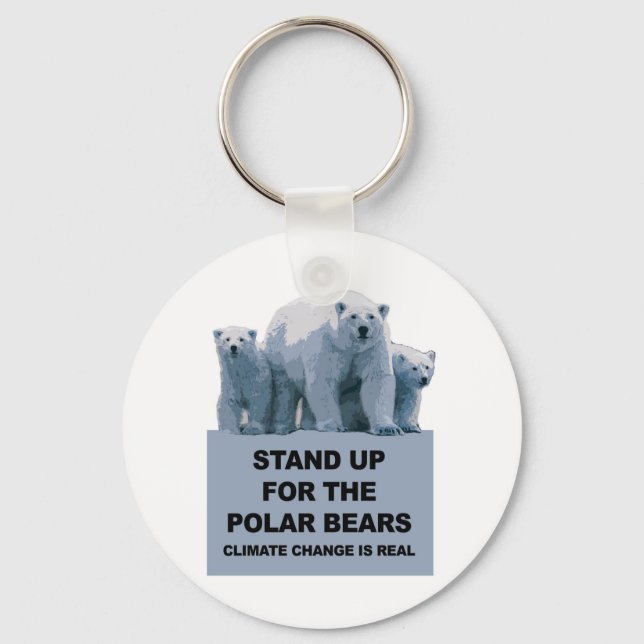 Stand Up for the Polar Bears Key Ring (Front)