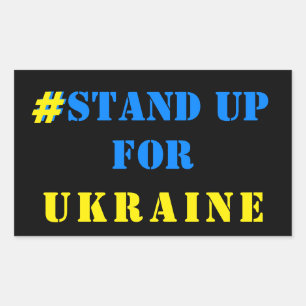 # Stand Up For Ukraine Stickers Ukrainian Flag