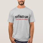 Stand up if you love the darts! Mens dart t-shirt. T-Shirt<br><div class="desc">Ideal for a game down the pub,  or at a night out to watch the darts.</div>