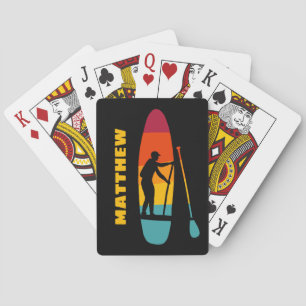 Stand Up Paddle Board SUP Personalised Playing Cards