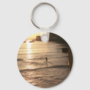 Stand up paddle boarding sunset San Sebastian Key Ring