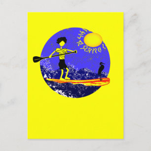 Stand Up Paddle Design Postcard