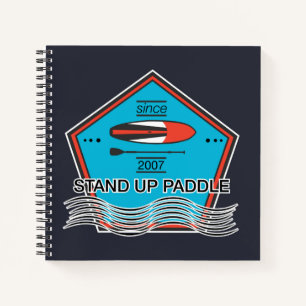 Stand Up Paddle Poster Notebook