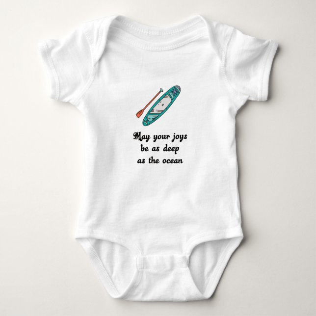 Stand Up Paddle - Present Gift Idea Baby Bodysuit (Front)