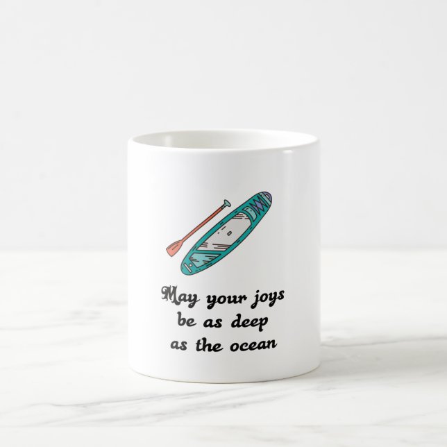 Stand Up Paddle - Present Gift Idea Coffee Mug (Center)