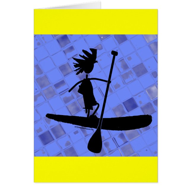 Stand Up Paddle Silhouette Design (Front)
