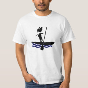 Stand Up Paddle Silhouette Design T-Shirt