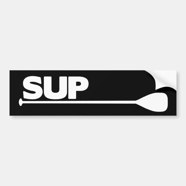 Stand Up Paddle SUP (Dark) Bumper Sticker (Front)