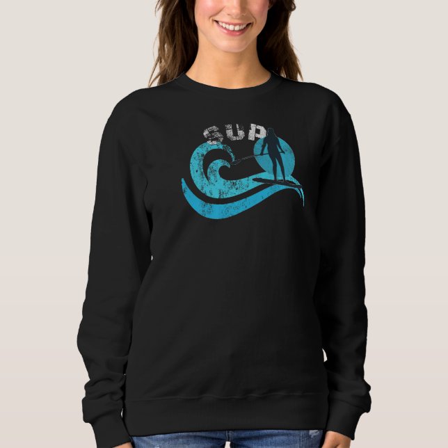 Stand Up Paddleboard Sup Paddling Womens Sweatshirt (Front)