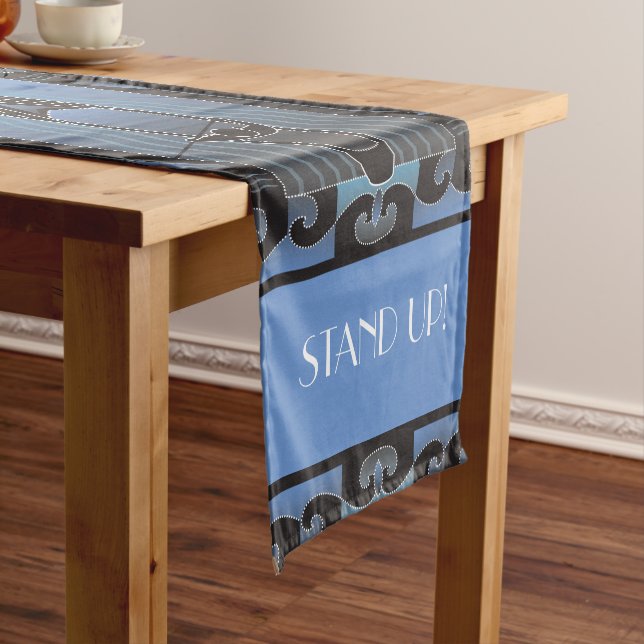 Stand Up paddleboarder Short Table Runner (In Situ)
