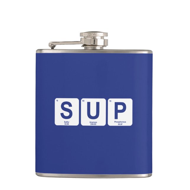 Stand Up Paddleboarding Hip Flask (Front)