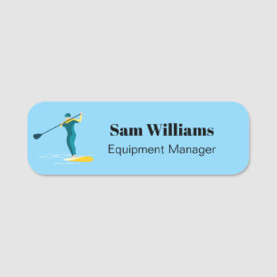 Stand Up Paddleboarding Name Tag