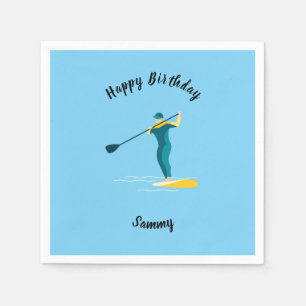 Stand Up Paddleboarding Napkin