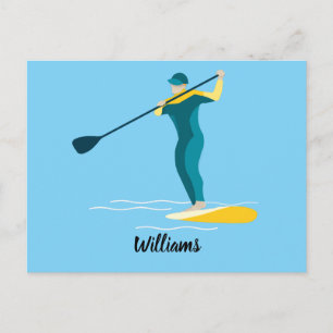 Stand Up Paddleboarding Postcard