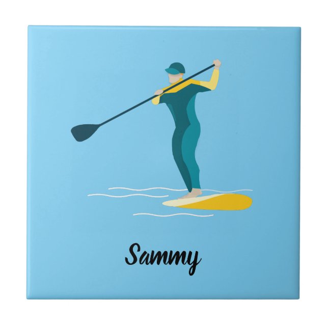 Stand Up Paddleboarding Tile (Front)