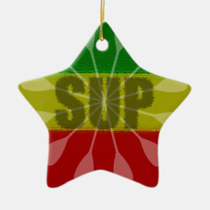 Stand Up Paddling, Paddle Twirl Ceramic Tree Decoration