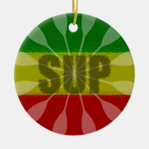 Stand Up Paddling, Paddle Twirl Ceramic Tree Decoration