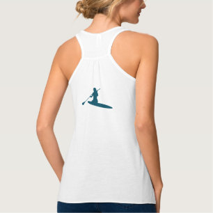 Stand Up Paddling SUP Board Mountain Lake T-Shirt Singlet