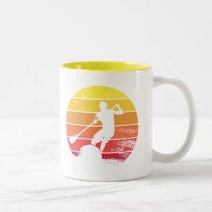 Stand Up Paddling Surfer Two-Tone Coffee Mug