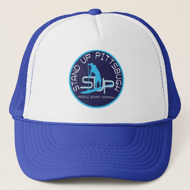 Stand Up Pittsburgh Paddle Board Co Trucker Hat (Front)