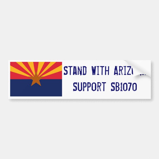Stand With Arizona Bumper Sticker (Front)