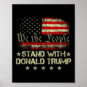 Stand With Donald Trump 2024 Support Take America  Poster