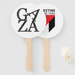 Stand With Gaza Protect Palestinian Children Hand Fan