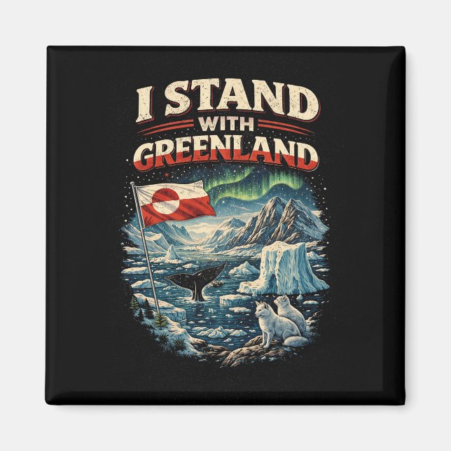 Stand with Greenland Magnet (Front)