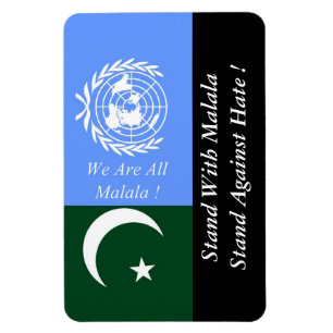 STAND WITH MALALA STAND AGAINST HATE ! MAGNET