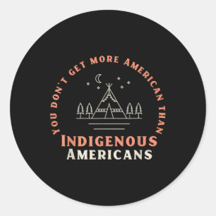 Stand With Native Americans – Pro-democracy  Classic Round Sticker