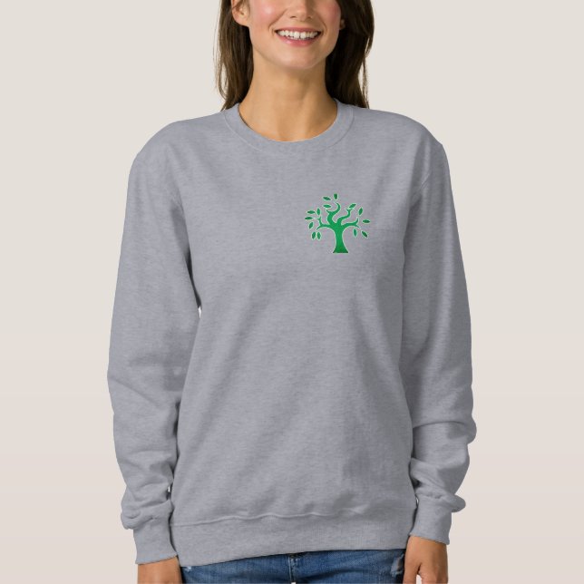 Stand With Palestine, Flag and Olive Tree Sweatshirt (Front)