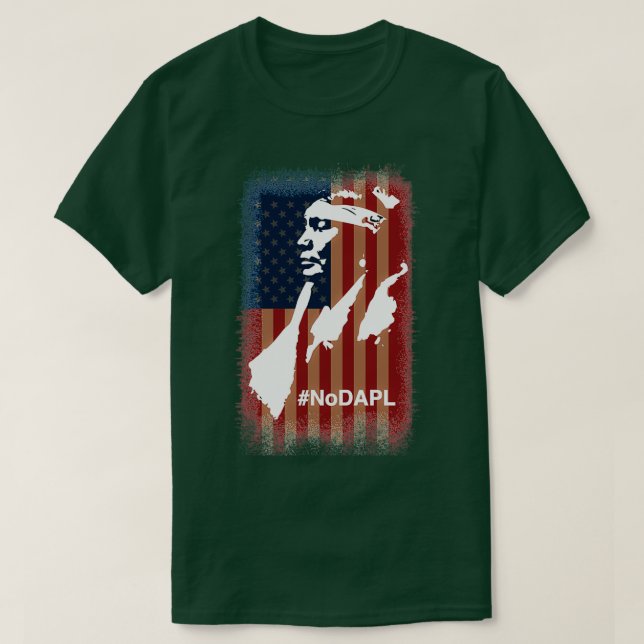 Stand with Standing Rock NODAPL  T-Shirt (Design Front)